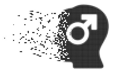 Zihin kudret toz piksel simgesi