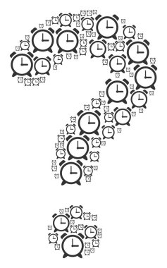 Çalar saat simgeler şeklinde sorgu