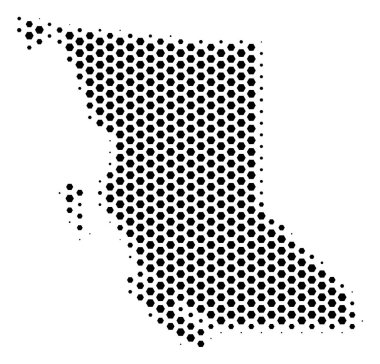 Hex-kiremit British Columbia eyaletinde harita