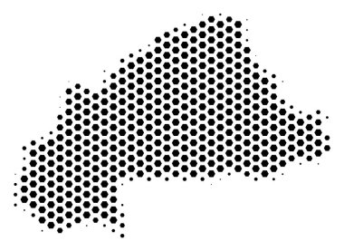 Petek Burkina Faso Haritası