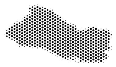 Hexagonal El Salvador Map