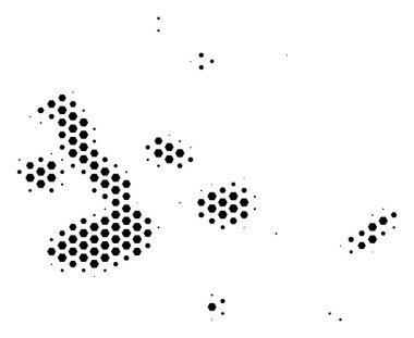 Altıgen Galapagos Adaları Haritası