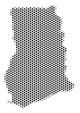 Hex-kiremit Gana harita