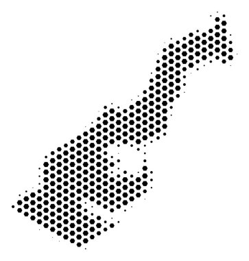 Hex-kiremit Monako Haritası