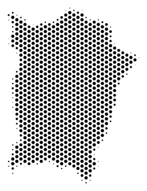 Hex-kiremit Penang Adası Haritası