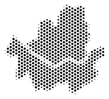 Petek Seoul şehir haritası