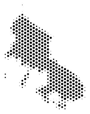 Hex-kiremit Skyros Yunan Adası Haritası