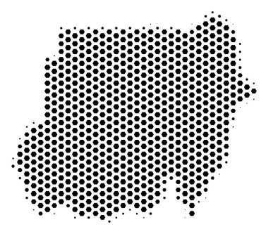 Altıgen Karo Sudan Haritası