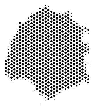 Petek Thassos Yunan Adası Haritası