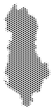 Altıgen Arnavutluk Haritası