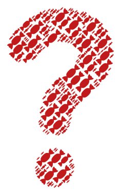 Şeker simgelerin bilinmeyen kompozisyon