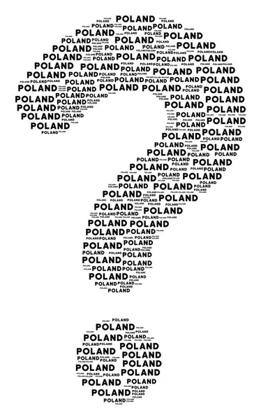 Polonya metin simgelerini yardım şekli — Stok Vektör