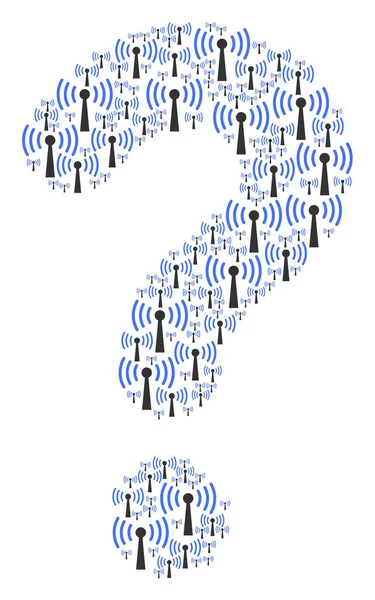 快速拼贴的 wi-fi 站图标 — 图库矢量图片