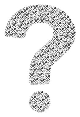 Bilinmeyen bileşimi çatal ve kaşık simgeler