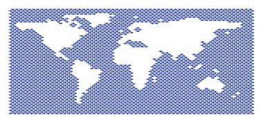 Balık desen dünya okyanus harita