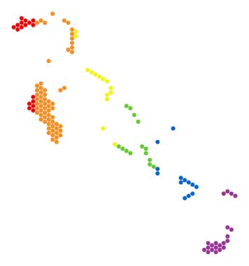 Bahama Adaları Harita LGBT spektrum noktalı