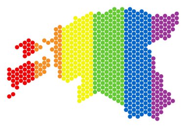 LGBT spektrum nokta Estonya Haritası