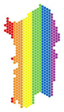 LGBT spektrum İtalyan Sardunya Adası harita noktalı