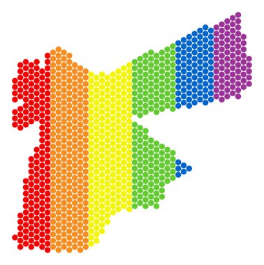 LGBT spektrum nokta Jordan Map