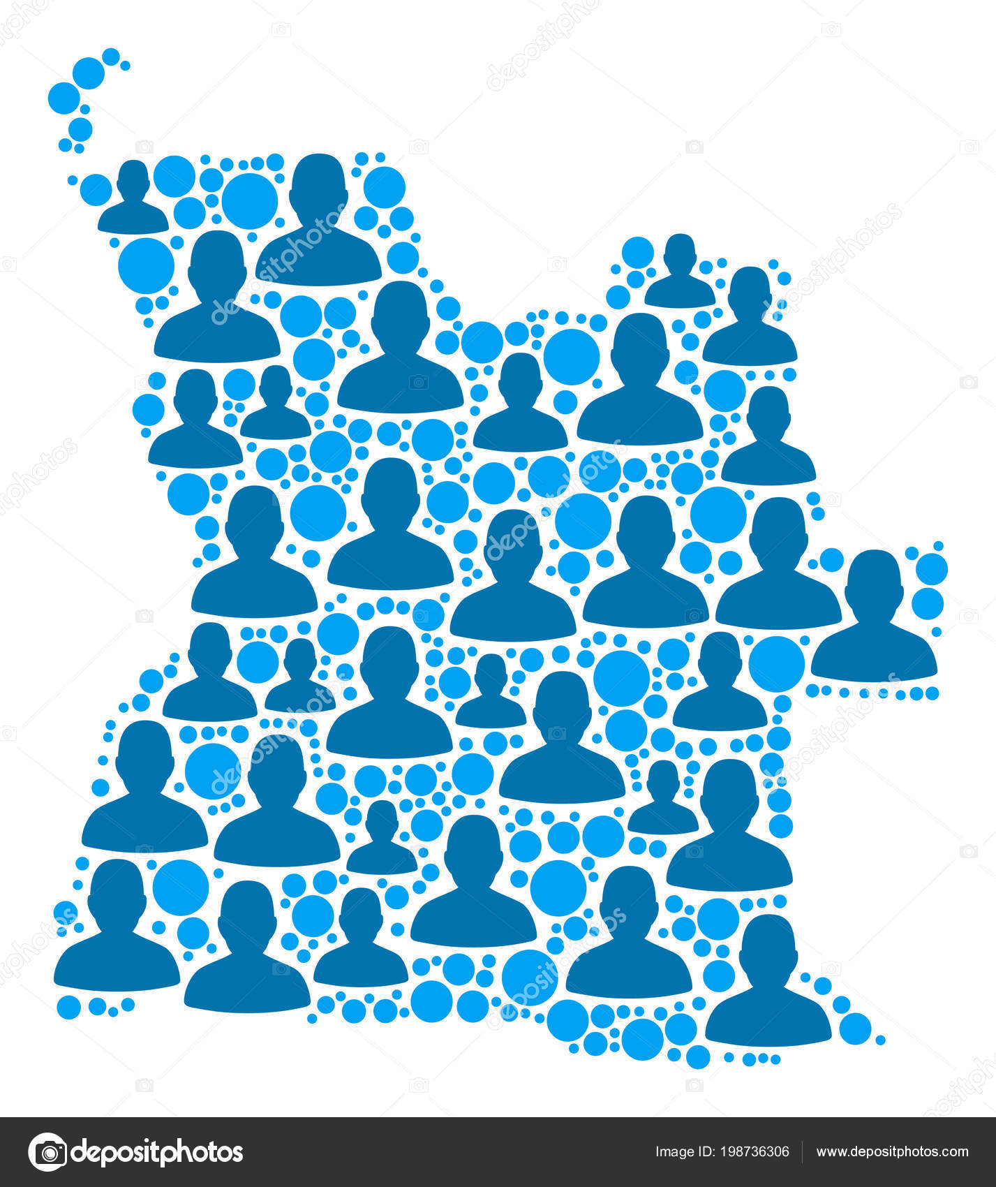 Angola Karte Bevölkerungsdemographie lizenzfreie