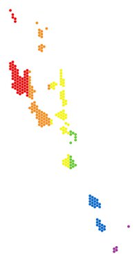 LGBT spektrum Vanuatu adalar harita noktalı