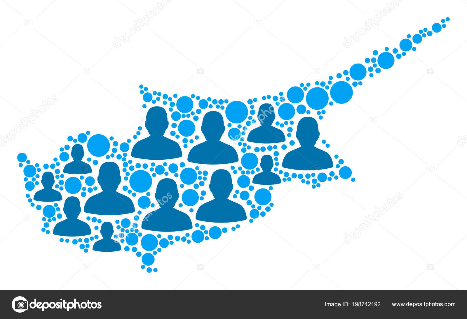 Cyprus Island Map Population People — Stock Vector © ahasoft 198742192