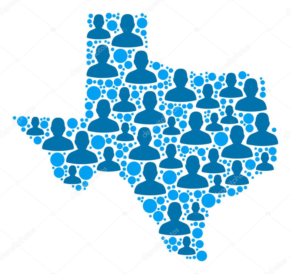 Texas Map Population Demographics