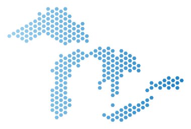 Büyük Göller Hex-kiremit soyutlama göster