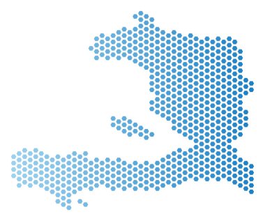 Haiti harita Hex-kiremit soyutlama
