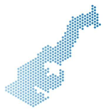 Monako Haritası altıgen şeması