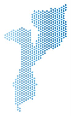 Mozambik Haritası petek soyutlama