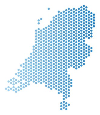 Hollanda harita Altıgen Karo düzeni