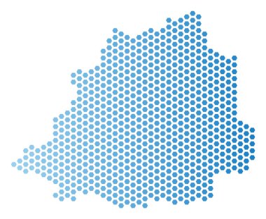 Vatikan Haritası Altıgen Karo düzeni