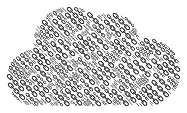 Bulut kompozisyon zinciri simgeler