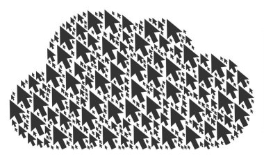 İmleç ok simgelerini bileşimi bulut