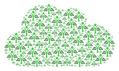 Eco adam simgeler şeklinde bulut