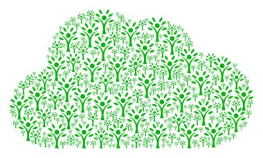 Eco adam simgeler şeklinde bulut