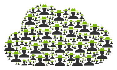 Bulut şekil çiftçi simgeler