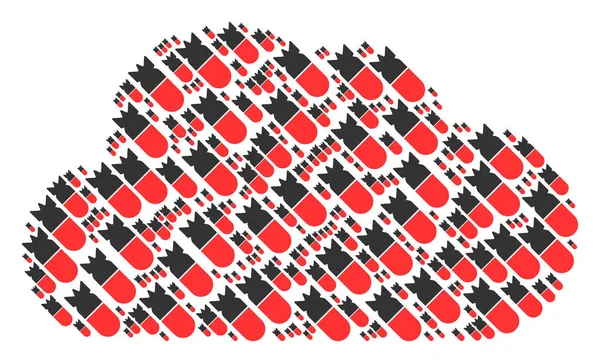 Bulut şekil Havacılık bomba simgeler