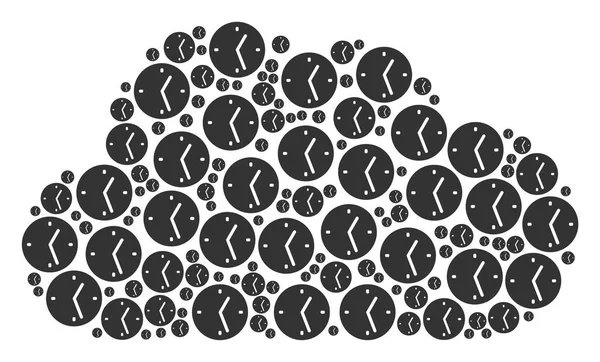 Bulut kolaj saati simgeler