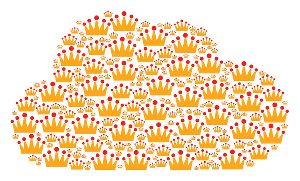 Bulut kolaj Crown simgeler