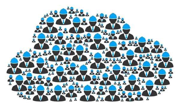 Bulut kolaj mühendis simgeler