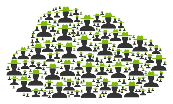 Bulut şekil çiftçi simgeler