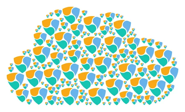 Bulut şekil Nem simgeler