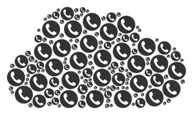 Bulut kolaj telefon numarası simgeler