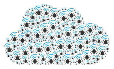 Bulut kolaj radyo hata simgeler