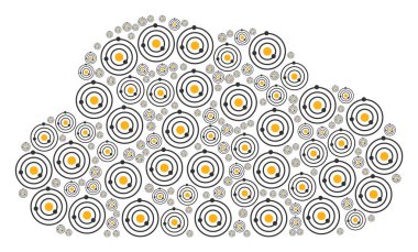 Bulut rakam Solar sistem kutsal kişilerin resmi