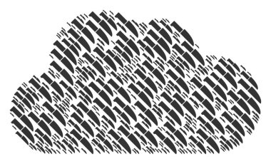 Bulut kompozisyon ameliyat bıçağı simgeler