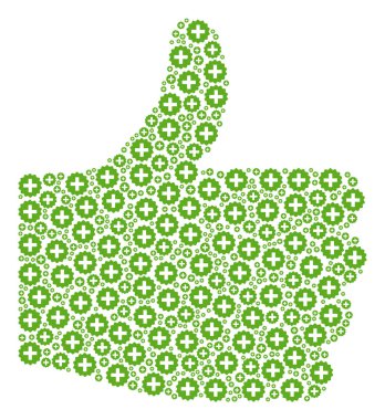 Tamam mozaiği oluşturmak simgeler