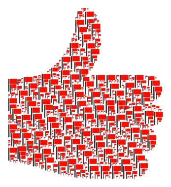 Başarı rakam bayrağı simgeleri